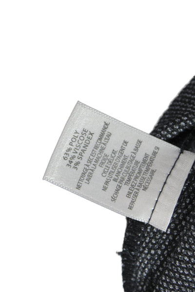 Ecru Womens Dark Gray Herringbone Dress Pants Size S