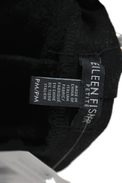 Eileen Fisher Unisex Ankle Cropped Pants Black Size PM