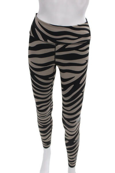 Noli Womens Ankle Leggings Beige Animal Print Polyester Size S