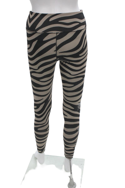 J Brand Womens Ankle Jegging Black Animal Print Button Size 26