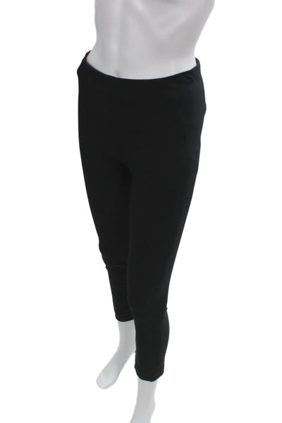 Veronica Beard Women Ankle Pants Black Nylon Zip Solid Size 2