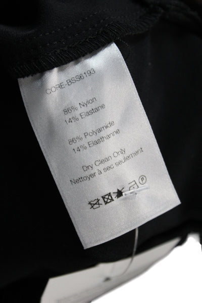 Veronica Beard Women Ankle Pants Black Nylon Zip Solid Size 2