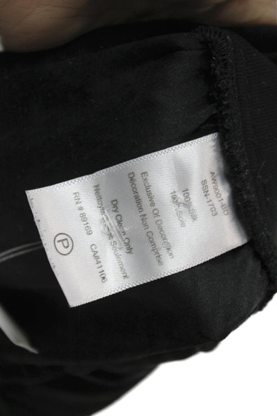 ATM Womens Silk Jogger Pants Black Pull On Casual Size S