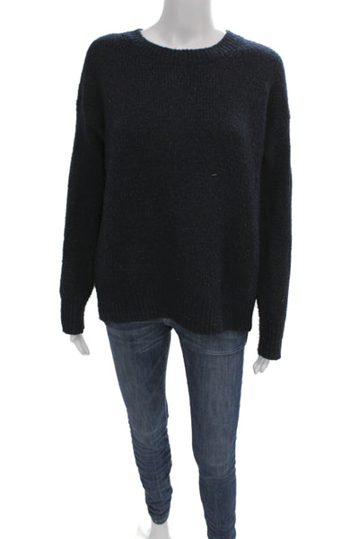 Vince Womens Black Pullover Sweater Crewneck Wool Long Sleeve Size XS