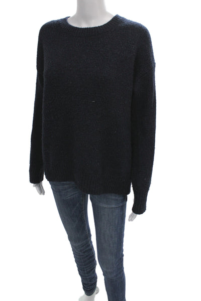 Vince Womens Black Pullover Sweater Crewneck Wool Long Sleeve Size XS