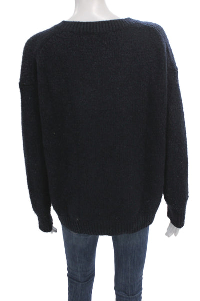Vince Womens Black Pullover Sweater Crewneck Wool Long Sleeve Size XS