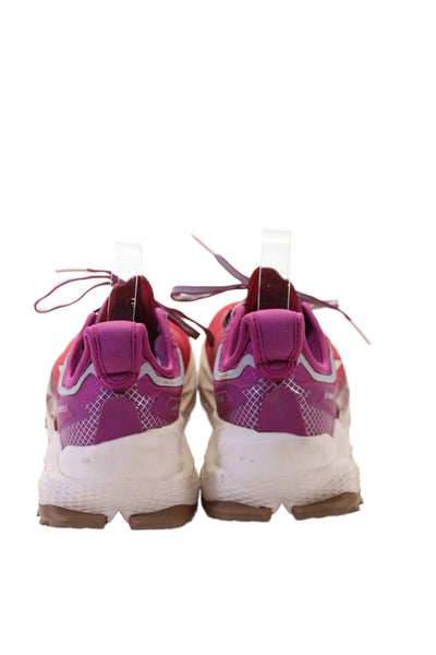 Altra Womens Olympus 5 Lace Up Running Sneakers Red Pink Size 7