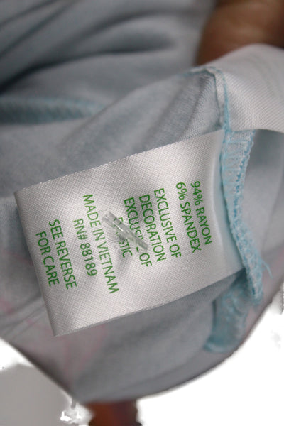 Lilly Pulitzer Women Blouson Maxi Dress Light Blue High Neck Sleeveless Size XS
