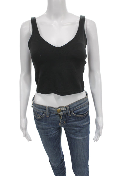 Lululemon Womens V Neck Pullover Sports Bra Black Size 8 Placeholder Title