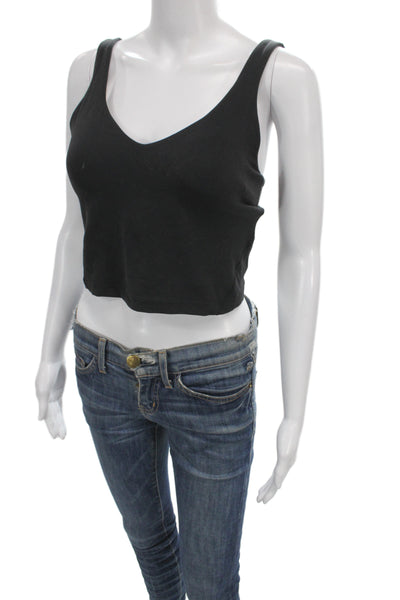 Lululemon Womens V Neck Pullover Sports Bra Black Size 8 Placeholder Title
