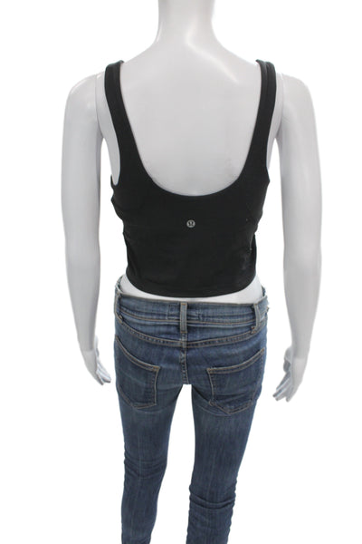 Lululemon Womens V Neck Pullover Sports Bra Black Size 8 Placeholder Title