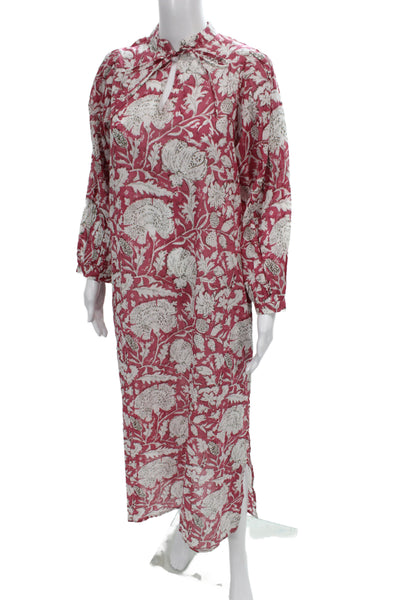 Raga Anthropologie Women Bohemian Maxi Dress Multicolor Long Sleeve Size S