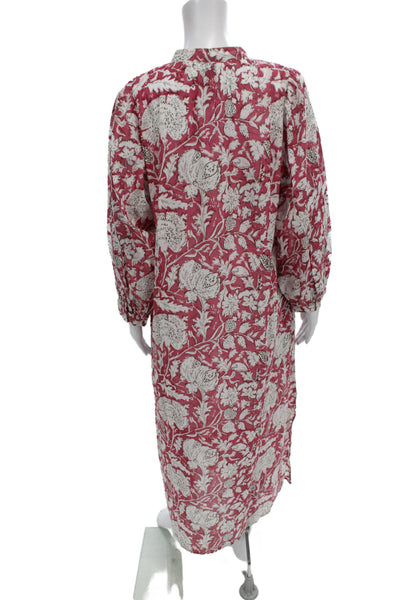 Raga Anthropologie Women Bohemian Maxi Dress Multicolor Long Sleeve Size S