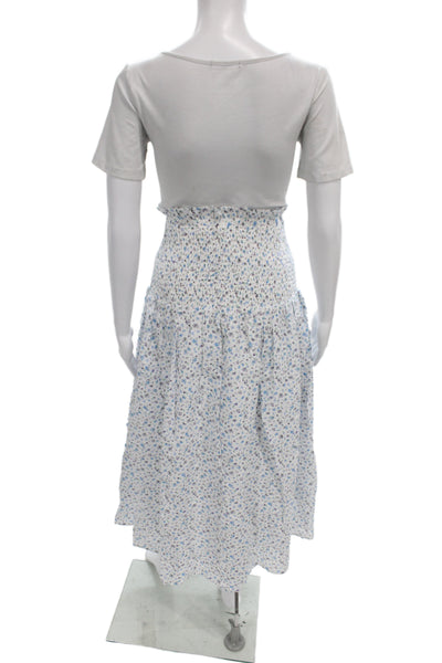 Jil Sander Womens Beige Cotton Mock Neck Short Sleeve Shirt Dress Button Size L