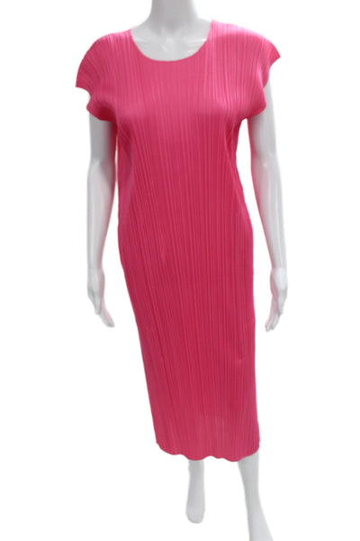 Pleats Please Issey Miyake Womens Purple Midi Dress Bohemian Size M Placeholder