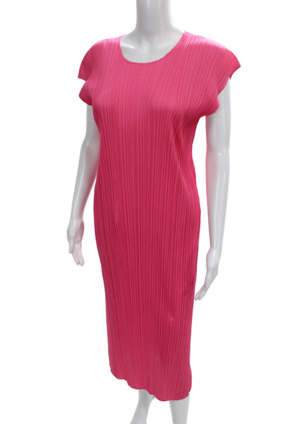 Pleats Please Issey Miyake Womens Purple Midi Dress Bohemian Size M Placeholder