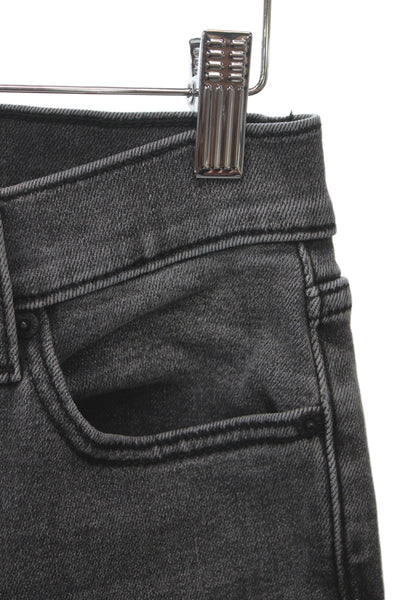 Daze Women Straight High Rise Gray Cotton Jeans Size 27