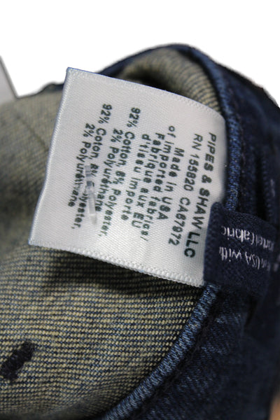 Athleta Womens Straight Jeans Dark Blue Denim Blend Size L Placeholder Title