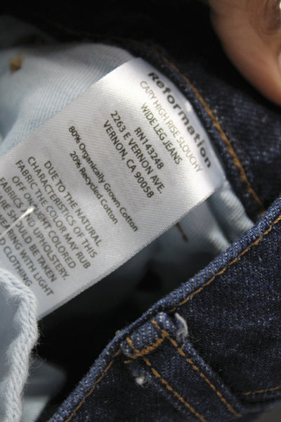 Athleta Womens Blue Denim Spandex Polyester Capri Leggings Size L Placeholder Ti
