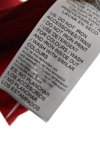 Puma Mens Pullover Hoodie Red Cars Graphic Drawstring Size M