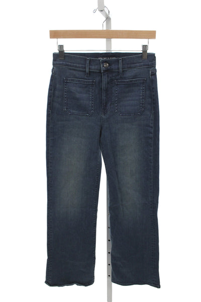 Veronica Beard Womens Straight Jeans Dark Blue High Rise Denim Size 26 Placehold