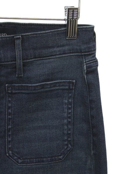 Veronica Beard Womens Straight Jeans Dark Blue High Rise Denim Size 26 Placehold