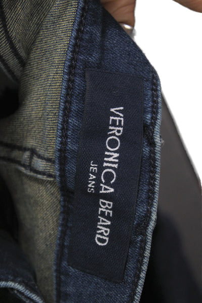 Veronica Beard Womens Straight Jeans Dark Blue High Rise Denim Size 26 Placehold