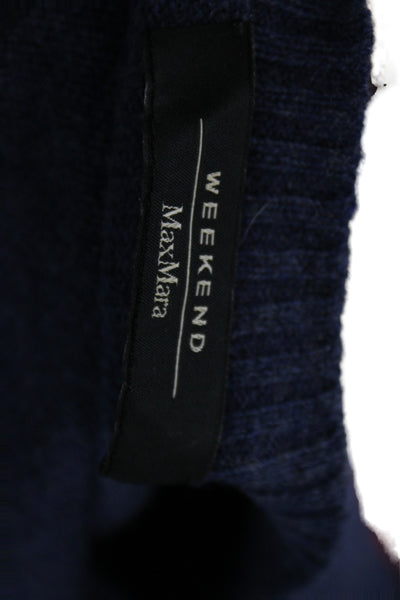 Weekend Max Mara Women Pullover Dark Blue Cotton Polyester Size M Placeholder Ti