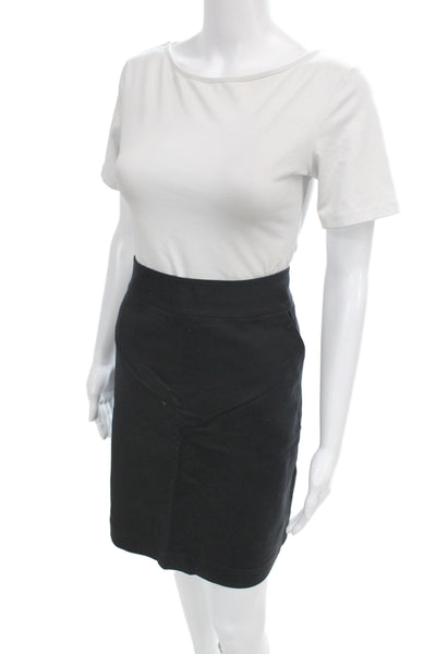 Banana Republic Women Straight Pencil Knee Length Black Skirt Size 10