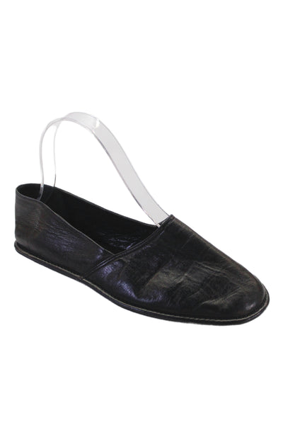 Bottega Veneta Leather Closed Toe Slipper Black Size 7