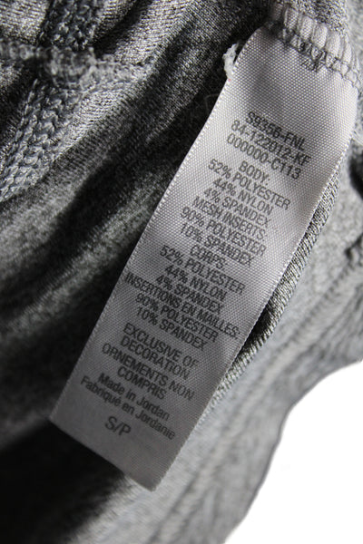 Champion Womens Gray Pullover Sweatshirts Zip Mock Neck Long Sleeve Size S