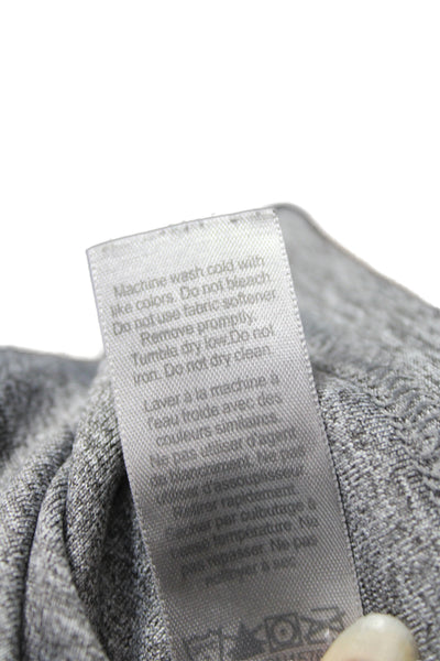 Champion Womens Gray Pullover Sweatshirts Zip Mock Neck Long Sleeve Size S