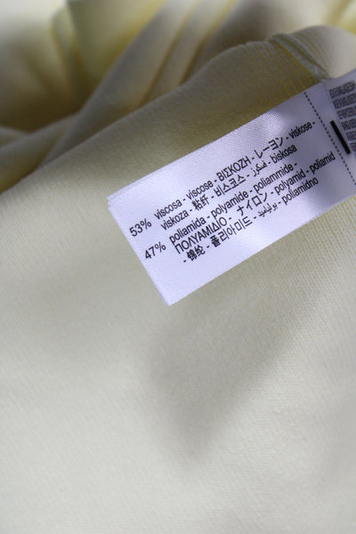 Zara Women Yellow Crew Neck Short Sleeve Basic T-Shirt Size S