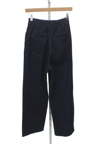Grlfrnd Unisex Dark Blue High Waist Pants 31 Inseam Size XS