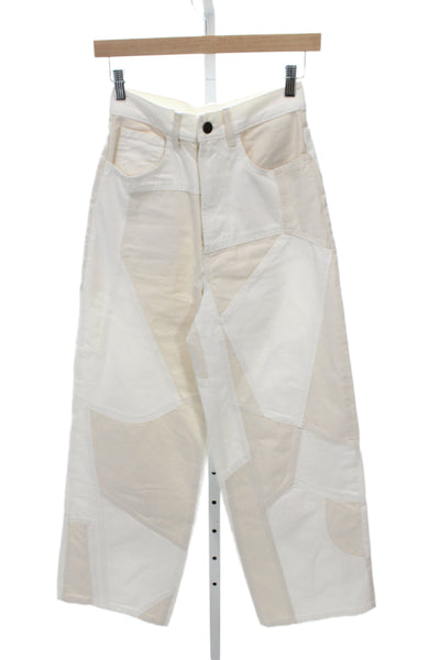 Zara Women Cropped Beige Cotton Pants Size 2