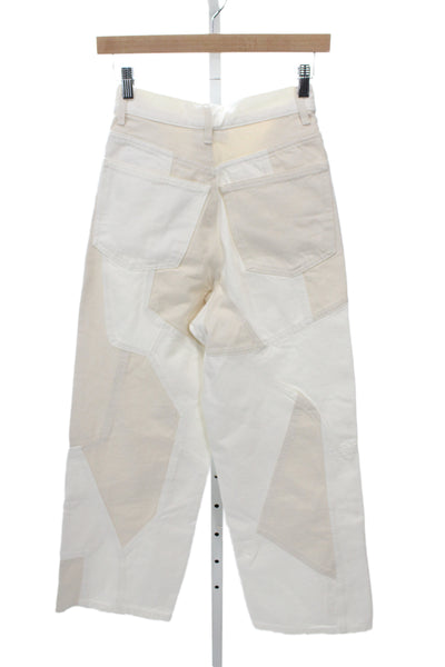 Zara Women Cropped Beige Cotton Pants Size 2