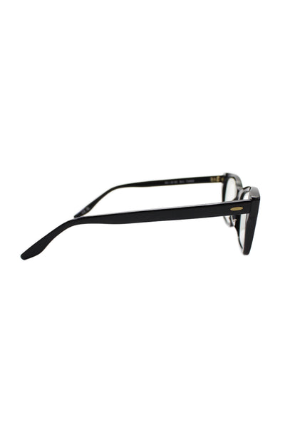 Barton Perreira Womens Solid Cat Eye Eyeglasses Frames Black