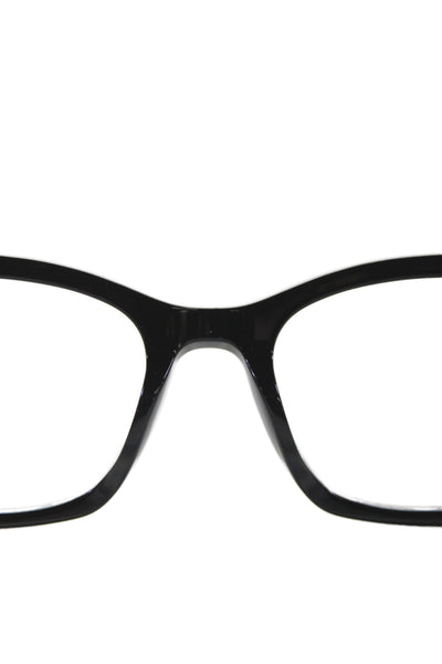 Barton Perreira Womens Solid Cat Eye Eyeglasses Frames Black
