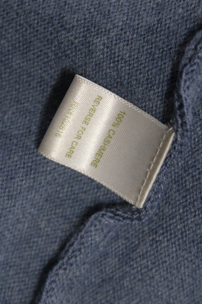 Garnet Hill Unisex Cashmere Pullover Gray Roundneck 3/4 Sleeve Size XS