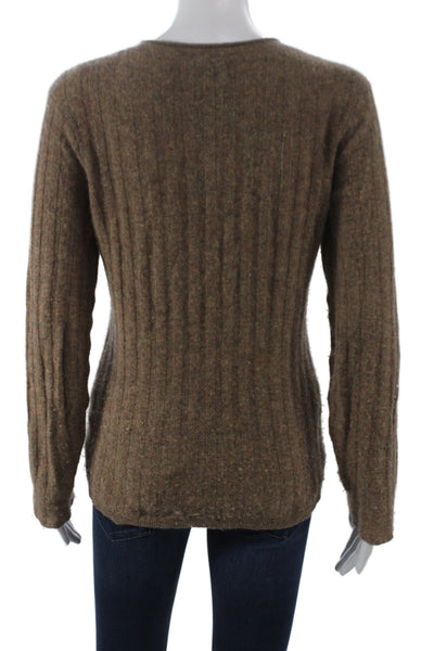 Naadam Womens Cashmere Pullover Sweater Crew Neck Brown Long Sleeve Size XS