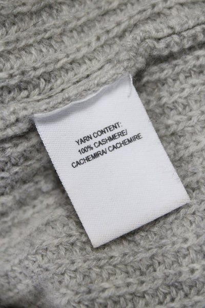 Derek Lam 10 Crosby Unisex Pullover Cashmere Mock Neck Gray Long Sleeve Size S