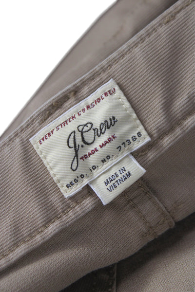 J Crew Men's Chino Pants Brown Cotton Button Size 34