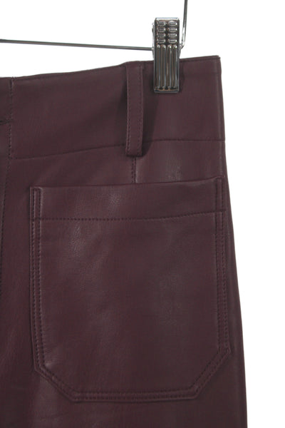 Maeve Anthropologie Women Cropped Purple Petite Viscose Pants Size 26