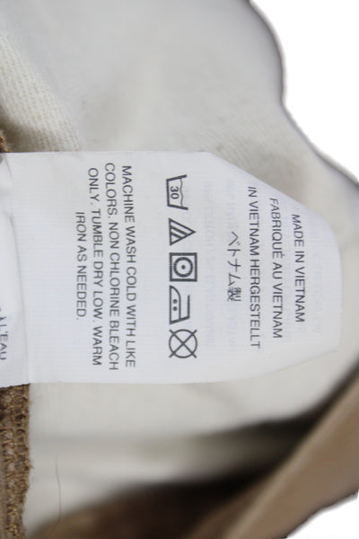 J Crew Mens Chino Khaki Pants Brown Cotton Stretch Size 34