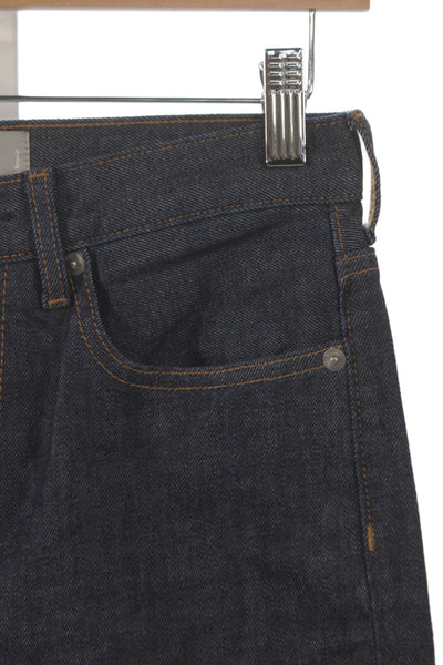 Everlane Women High Waist Wide Leg Straight Jeans Dark Blue Denim Size 26