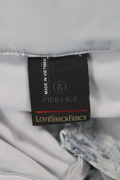 Fire + Ice Love Shack Fancy Womens Leggings Set Blue Size Extra Small/Small