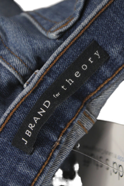 J Brand for Theory Womens Boyfriend Skinny Jeans Blue Denim Size 24
