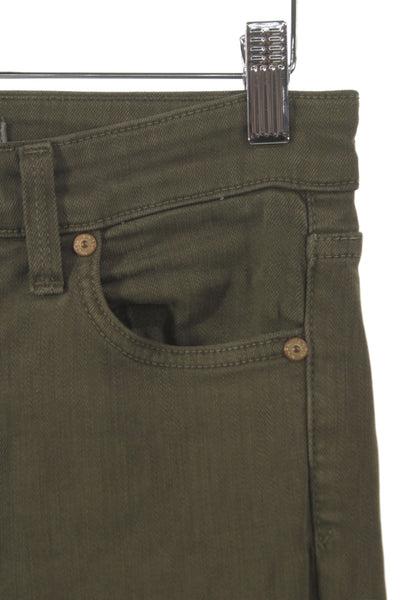 Vince Womens Cargo Pants Green Mid Rise 30 Inseam Size 27