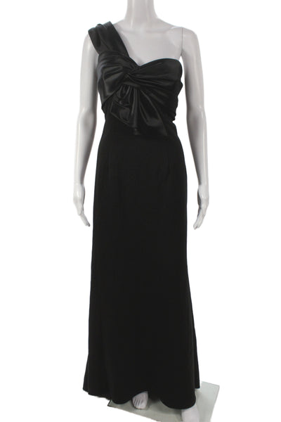 Mac Duggal Women Maxi Dress Black Sleeveless Polyester Hook & Eye Size 12