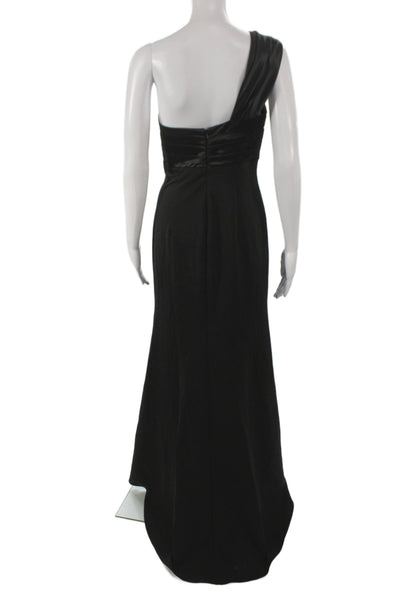 Mac Duggal Women Maxi Dress Black Sleeveless Polyester Hook & Eye Size 12